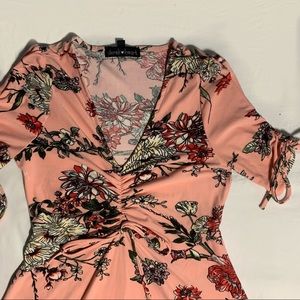Pink Floral Dress fits size 6-8